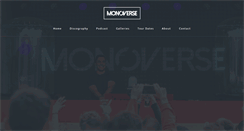 Desktop Screenshot of monoversemusic.com