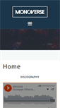 Mobile Screenshot of monoversemusic.com
